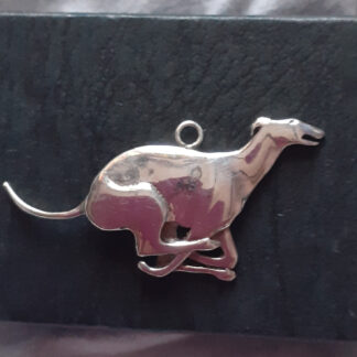 Gingerberry Sterling Silver Charm Running Hound