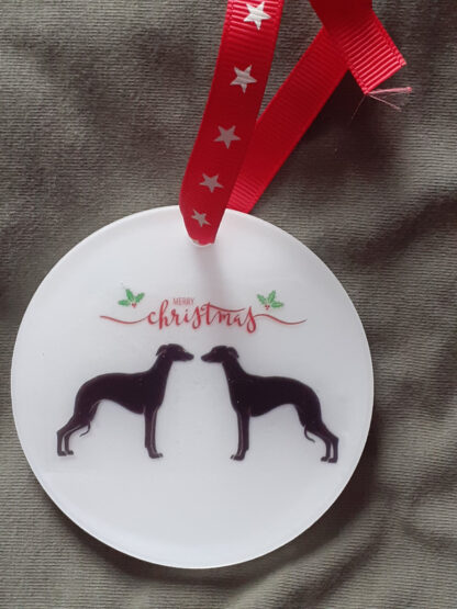 Christmas Decoration Resin Standuing Whippets