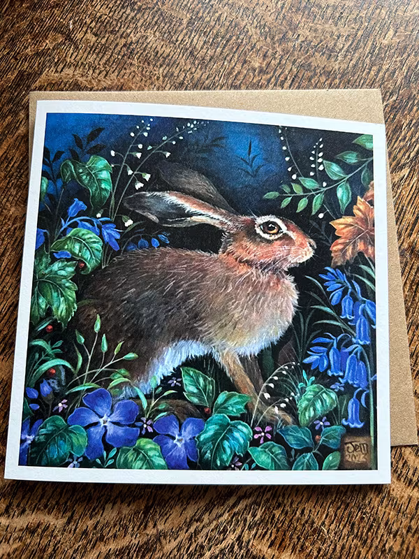 Hare And Bluebells