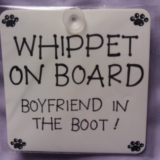 Car Sign - Whippet and Greyhound